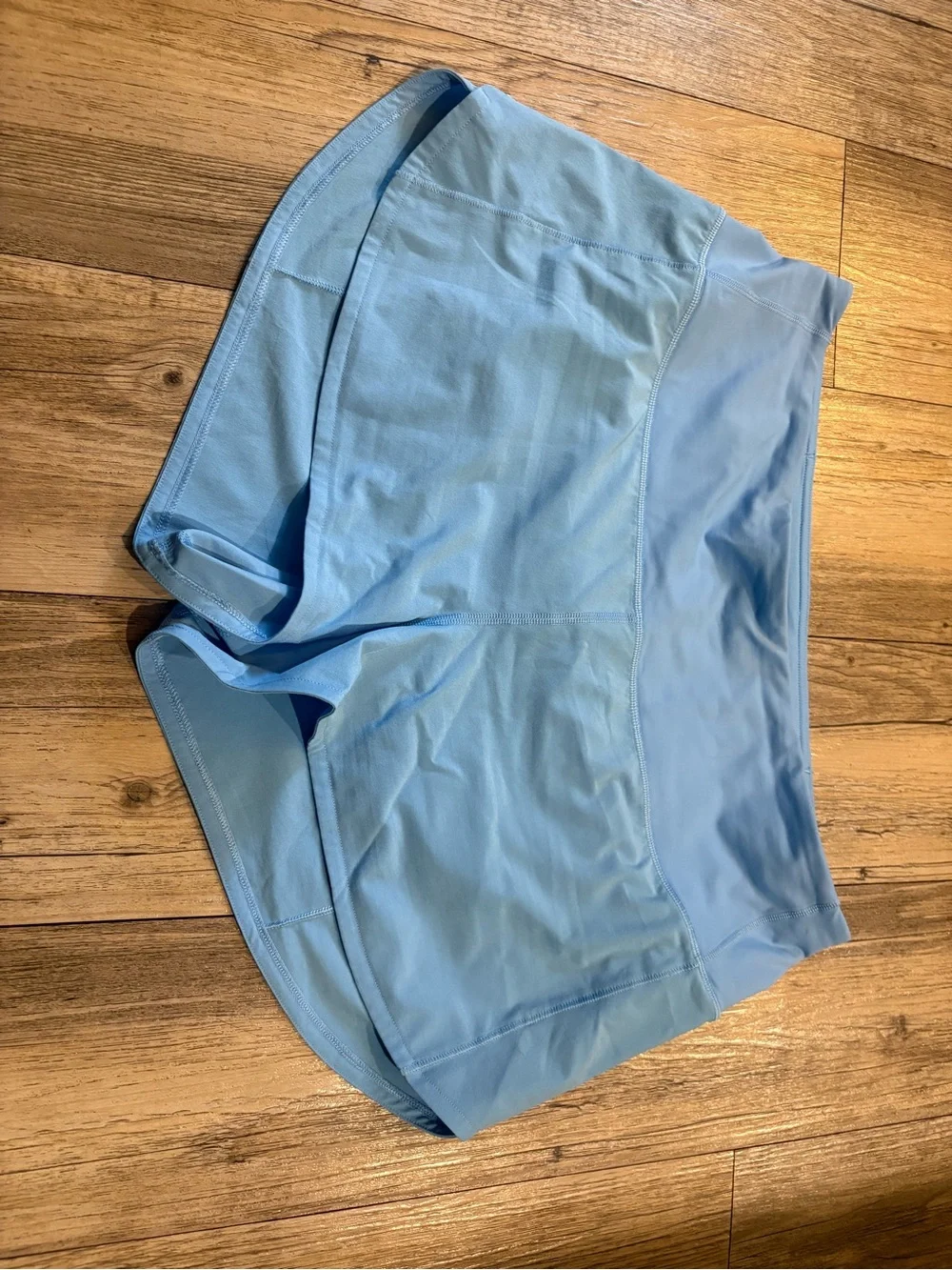 Lululemon size 10 speed up high rise Pool Party Blue Women's Athletic Shorts - Picture 4 of 5